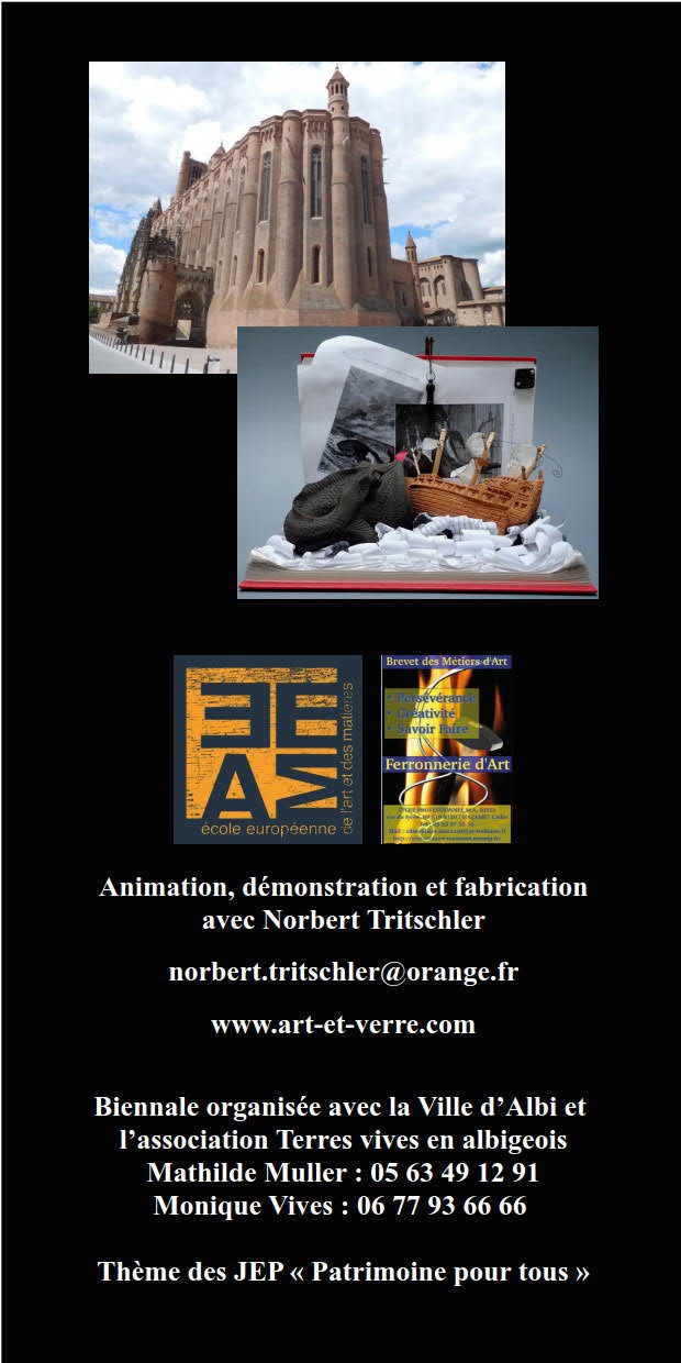 BIENNALE DES ARTS DU FEU - ALBI - 18 ET 19 SEPT 2021